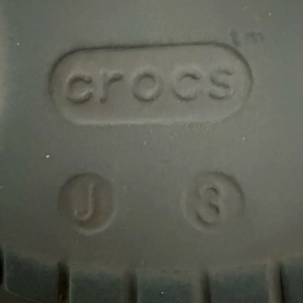 Crocs Youth Crocsband Flip Flop Sandals Size‎ J3 Navy Blue